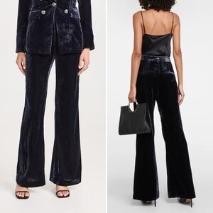 Veronica Beard Navy Velvet Pants